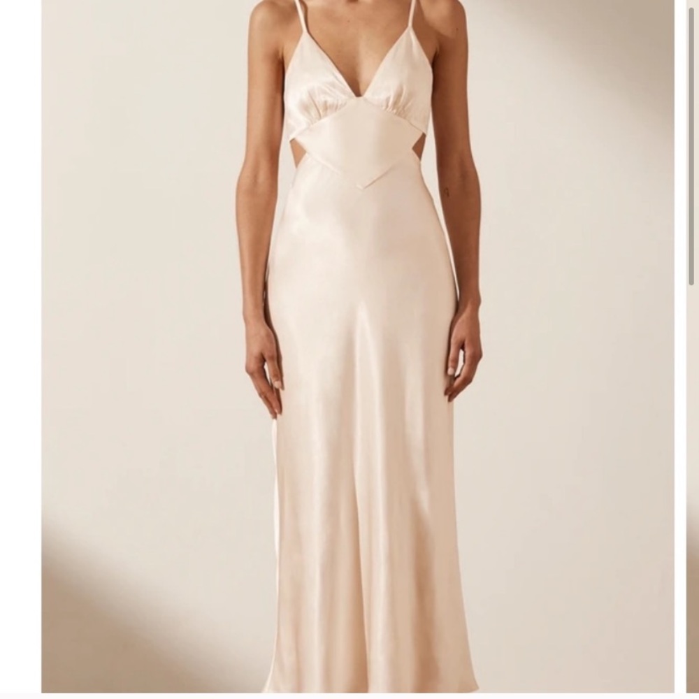 Shona Joy La Lune Backless Midi Dress